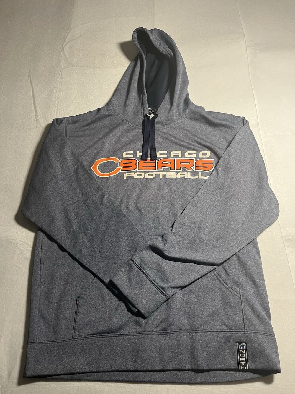 Chicago Bears NFL Team Apparel Men’s Small Gray Pullover Hoodie Football